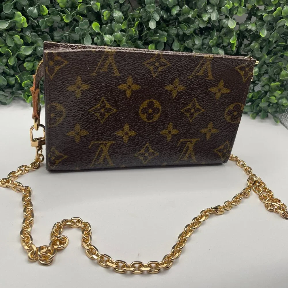 AUTHENTIC LOUIS VUITTON Monogram Bucket PM Accessory Pouch - Picture 2 of 14